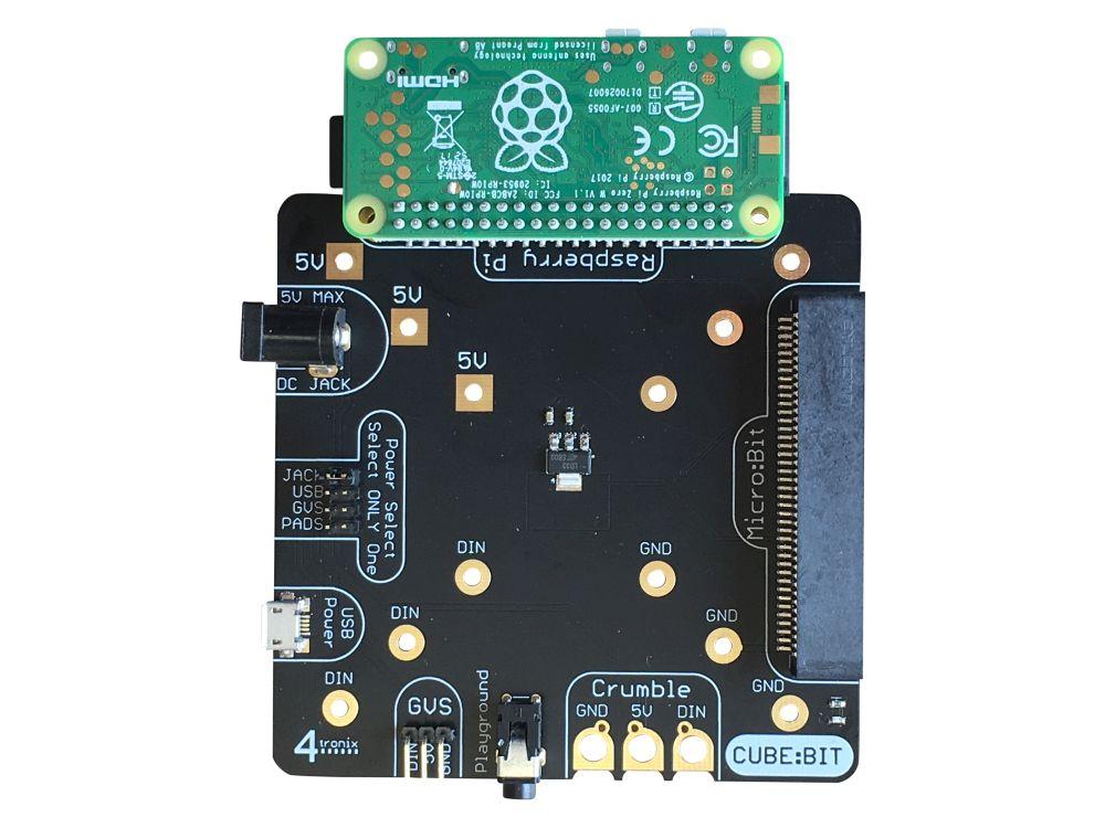 Cube:Bit Base for Power, Microbit and Raspberry Pi - Pimoroni