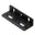 An image of Black Plastic Angled Bracket (pack of 10)