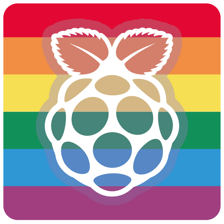 Raspberry Pride Sticker