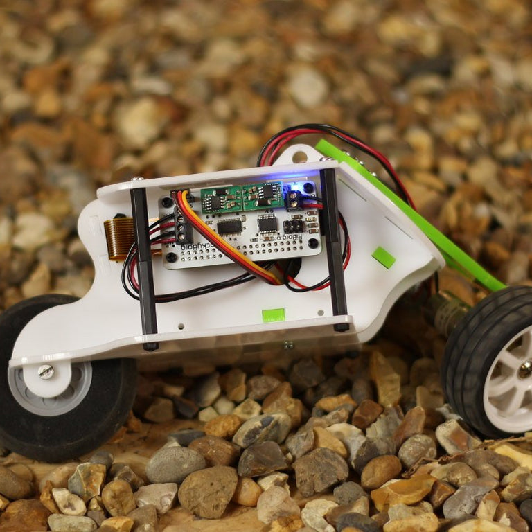 RockyBorg White and Green - The three wheeled rocking robot!