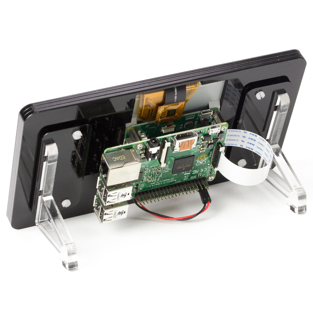Pibow Frame for Raspberry Pi 7" Touchscreen Display - Protect your lovely 7" Raspberry Pi Touchscreen with this lovely display frame!