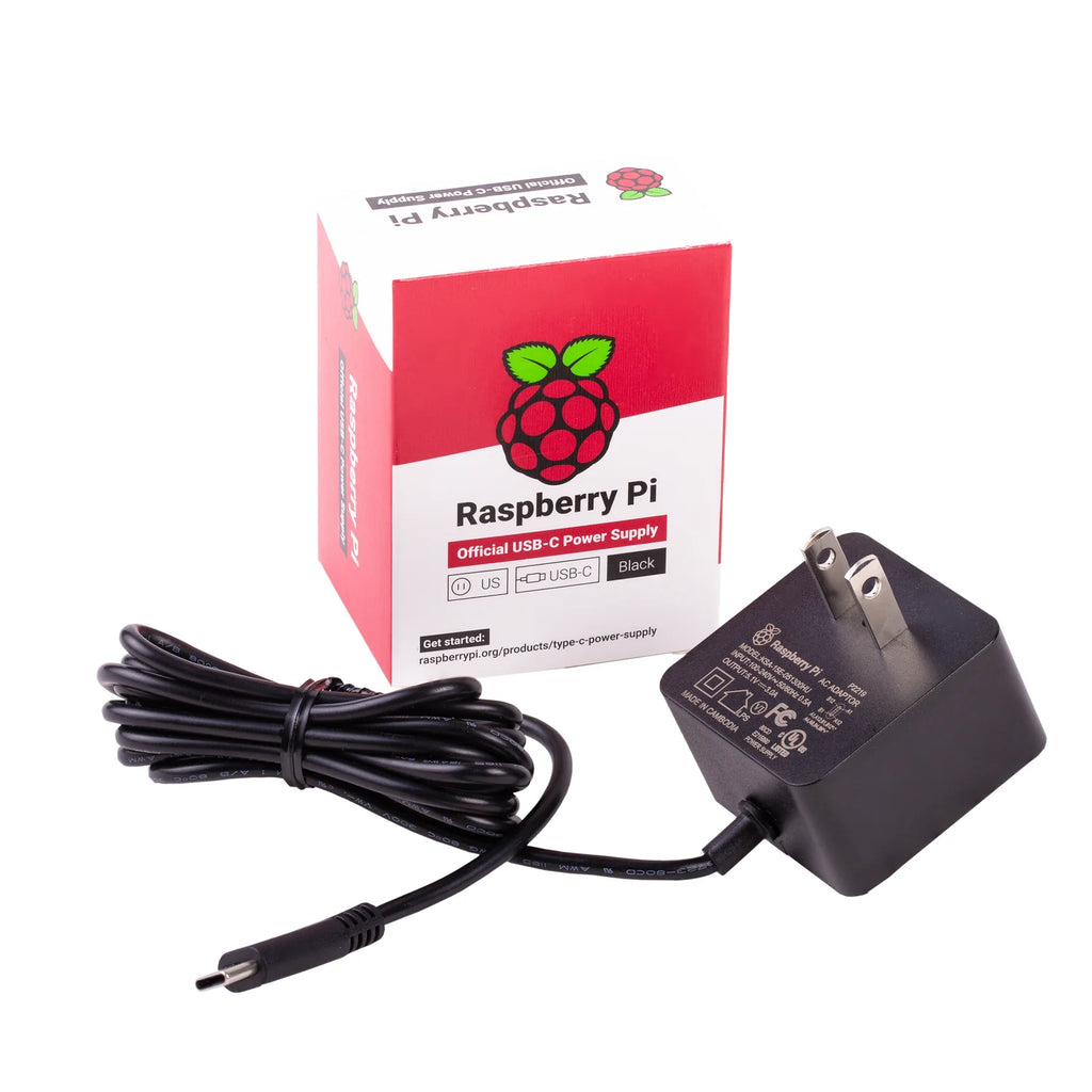 Raspberry Pi Official USB-C Power Supply - The official Raspberry Pi USB-C Power Supply is designed to power Raspberry Pi 4 Model B and Raspberry Pi 400 computers.