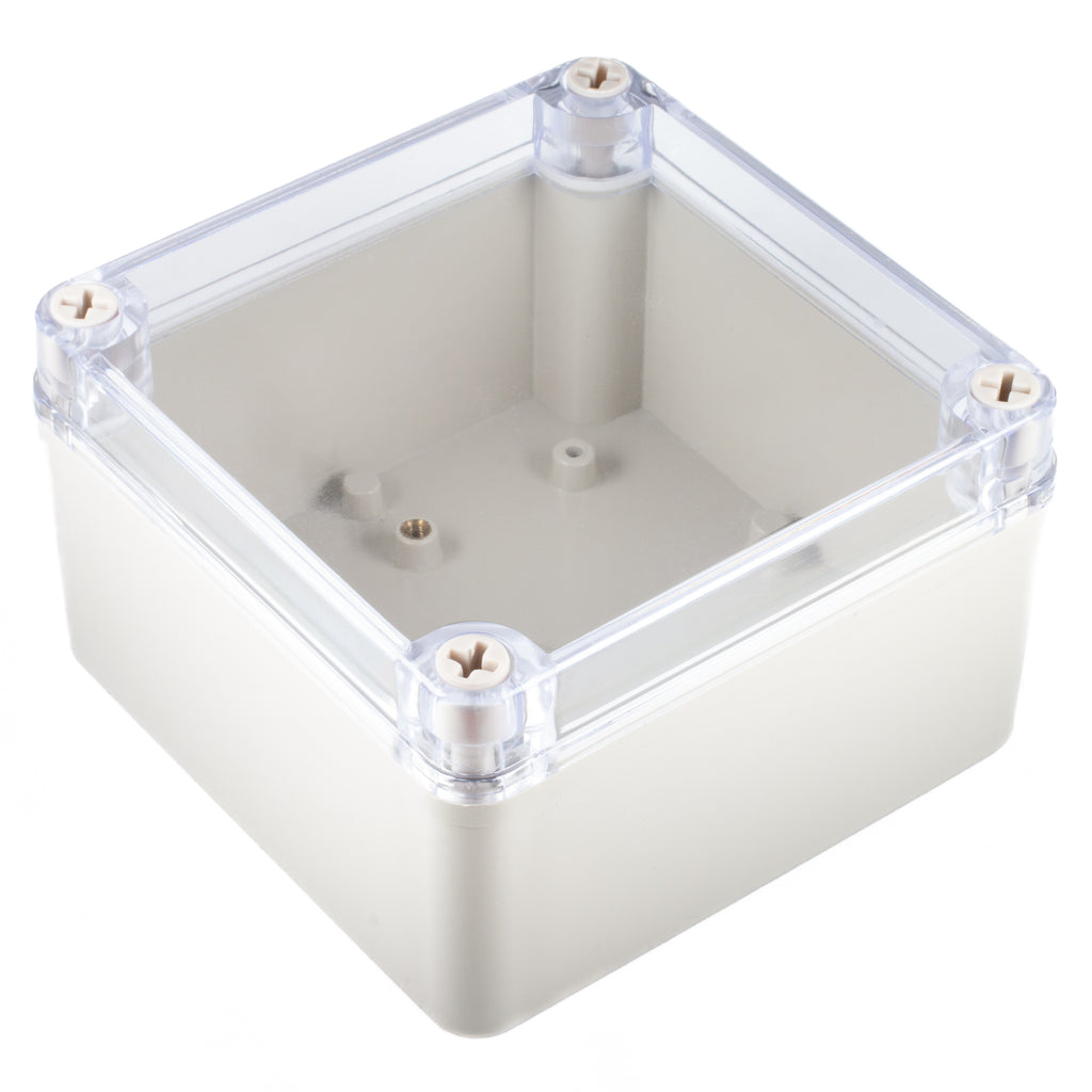 Waterproof Plastic Enclosure (IP66 rated) - These semi-transparent plastic enclosures are handy for keeping electronics that need to live outside dry - great for nature cameras and greenhouse controllers 🍃