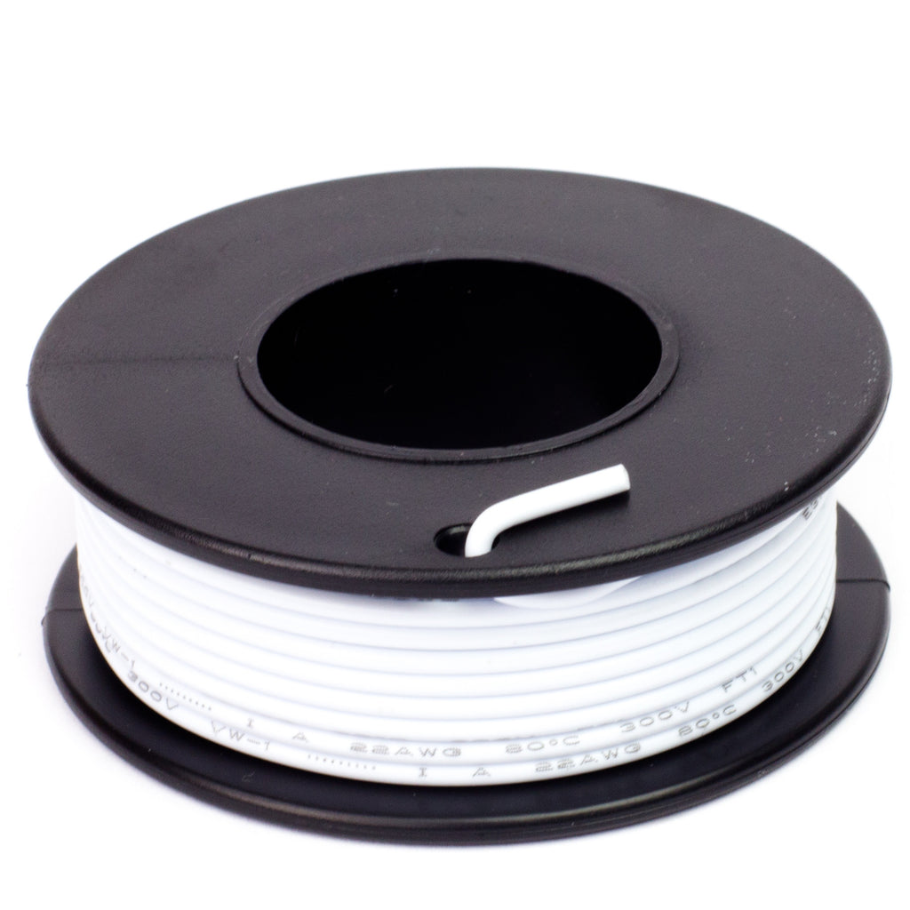 Wire Spool - 7.5m of solid core 22 AWG wire in a variety of lively colours!