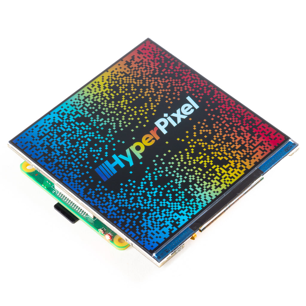 HyperPixel 4.0 Square - Hi-Res Display for Raspberry Pi - A uniquely square, high-resolution, high-speed, 4.0" display with optional touchscreen for Raspberry Pi – it's hip to be square!
