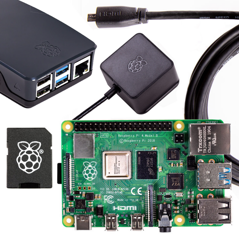 Raspberry Pi 4 + Essentials Kit – 8GB RAM / UK Power Supply