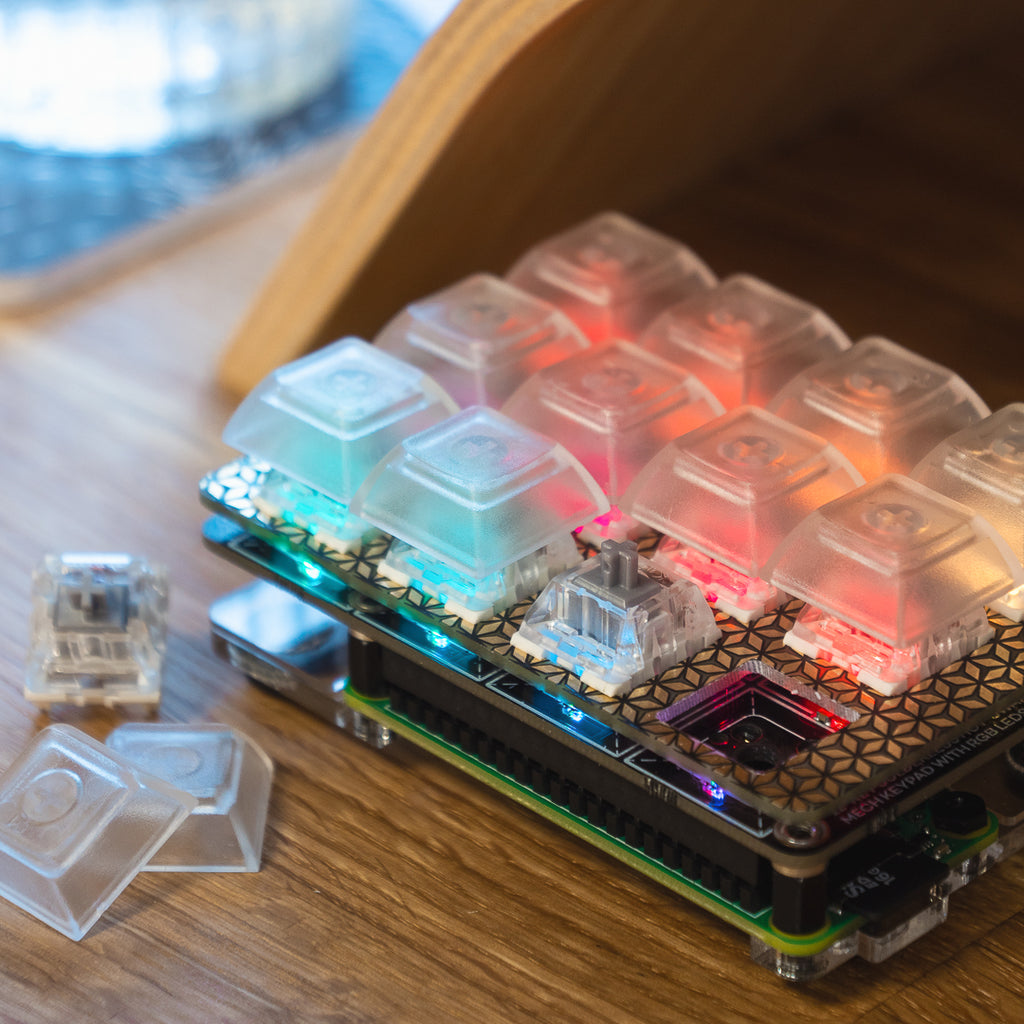 Keybow Kit (12-key) with Pi Zero WH - Linear (quiet) keys