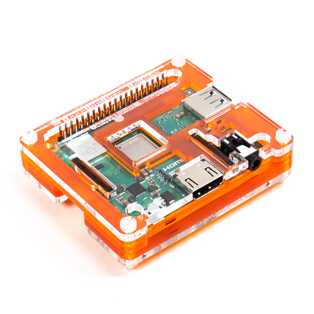 Pibow 3 A+ Coupé (for Raspberry Pi 3 A+) - Pibow 3 A+ Coupé. The slim, hackable, and attractive case for the Raspberry Pi 3 A+, now in four colour options including RAINBOW!