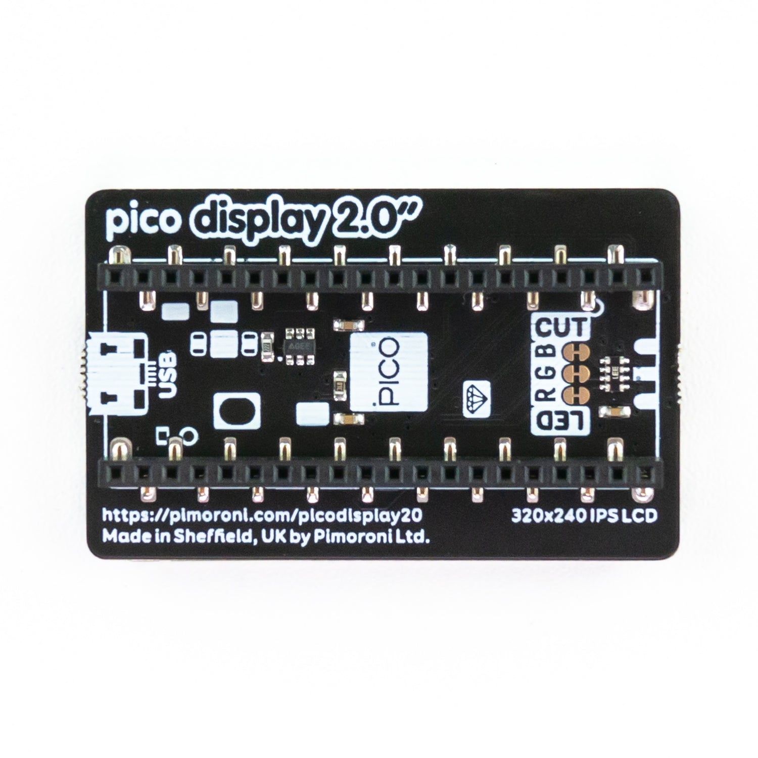 2 Inch Color Display Raspberry Pico Pico Display Pack 2.0
